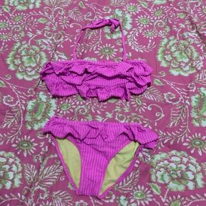 Fun Pink ruffled bikini